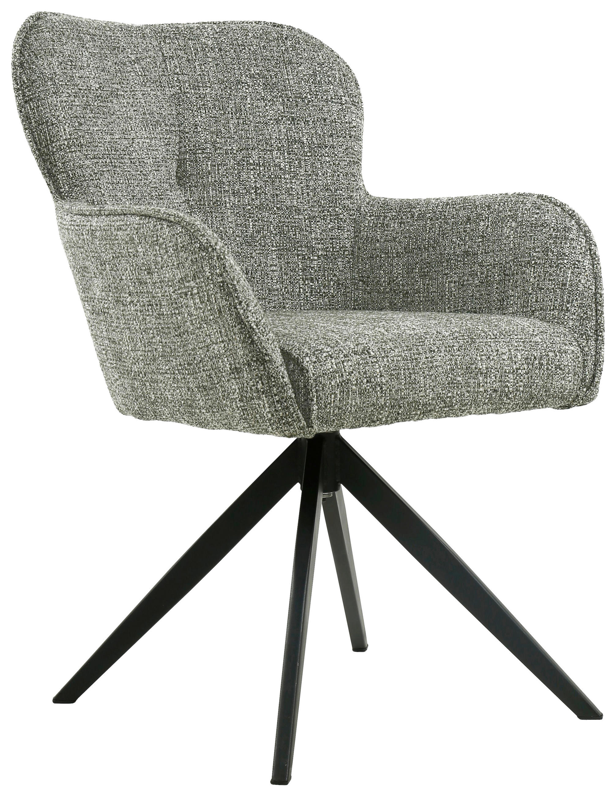 KAROSSZÉK zöld, fekete  - fekete/zöld, Design, textil/fém (62/88/65cm) - Novel