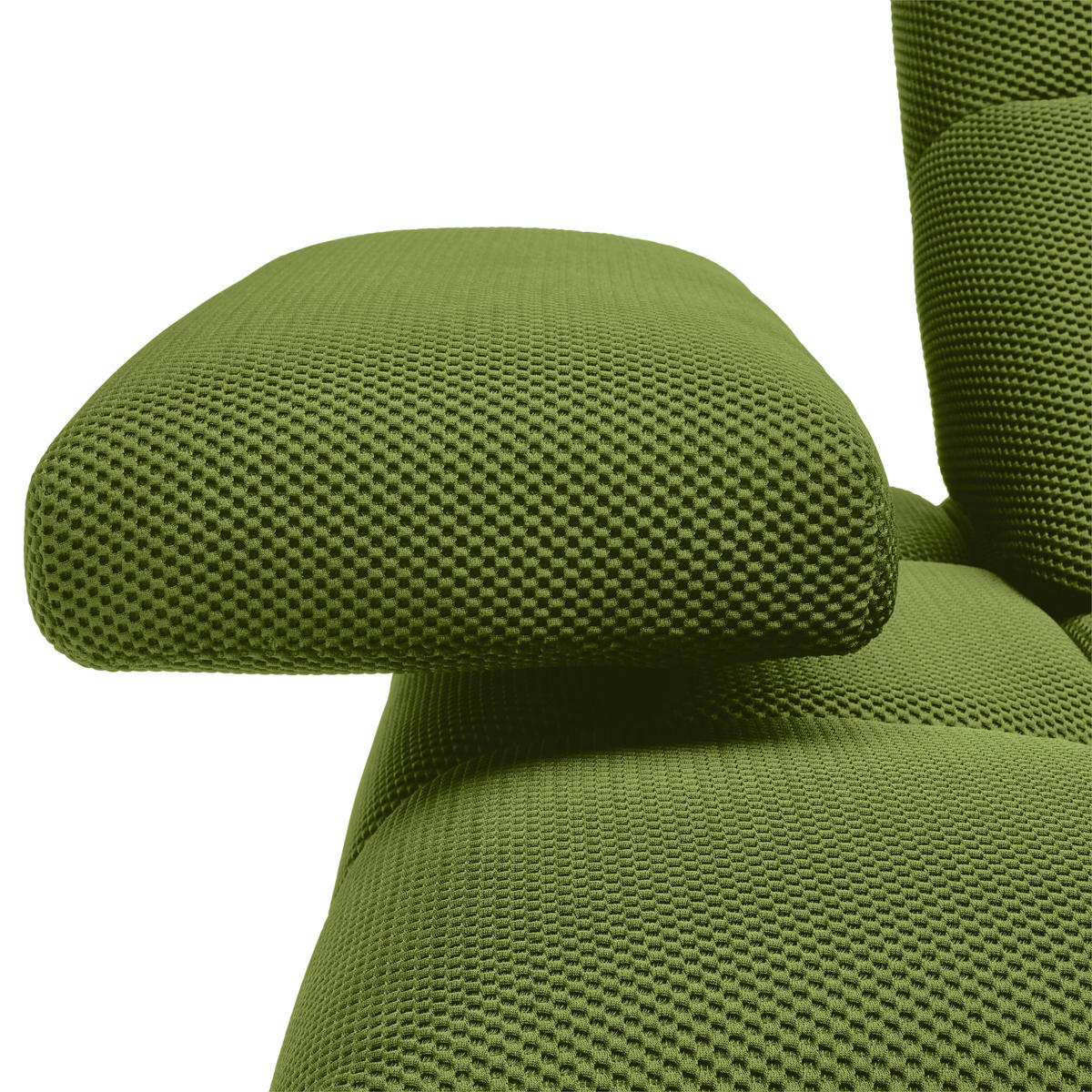 ECKSOFA in Struktur Grün  313/233 cm  - Schwarz/Grün, Design, Kunststoff/Textil (313/233cm) - Emilio Belluti