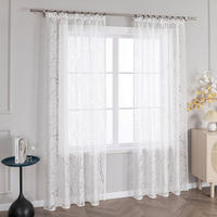 FERTIGVORHANG  transparent  140/245 cm   - Weiß Hochglanz, Basics, Textil (140/245cm)