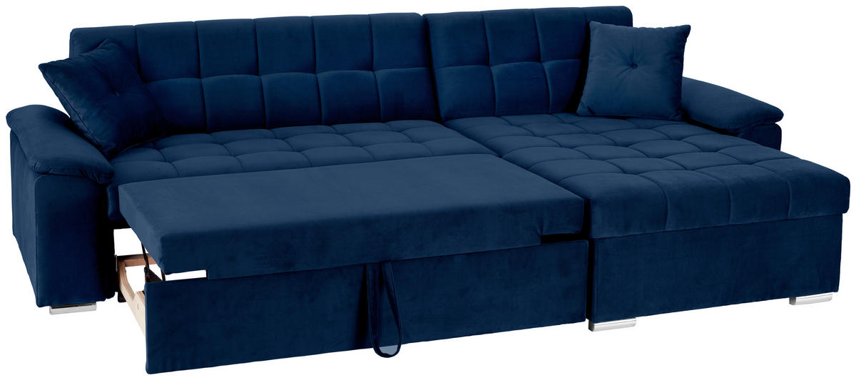 ECKSOFA Blau Zierkissen  - Blau, Trend, Textil (257/167cm) - Livetastic