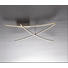LED-DECKENLEUCHTE - Nickelfarben, Design, Kunststoff/Metall (180/80/10cm) - Novel LED-DECKENLEUCHTE - Nickelfarben, Design, Kunststoff/Metall (180/80/10cm) - Novel