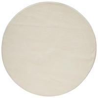 WEBTEPPICH Wohnzimmer 160 cm Creme rund  - Creme, KONVENTIONELL, Naturmaterialien/Textil (160cm) - Novel