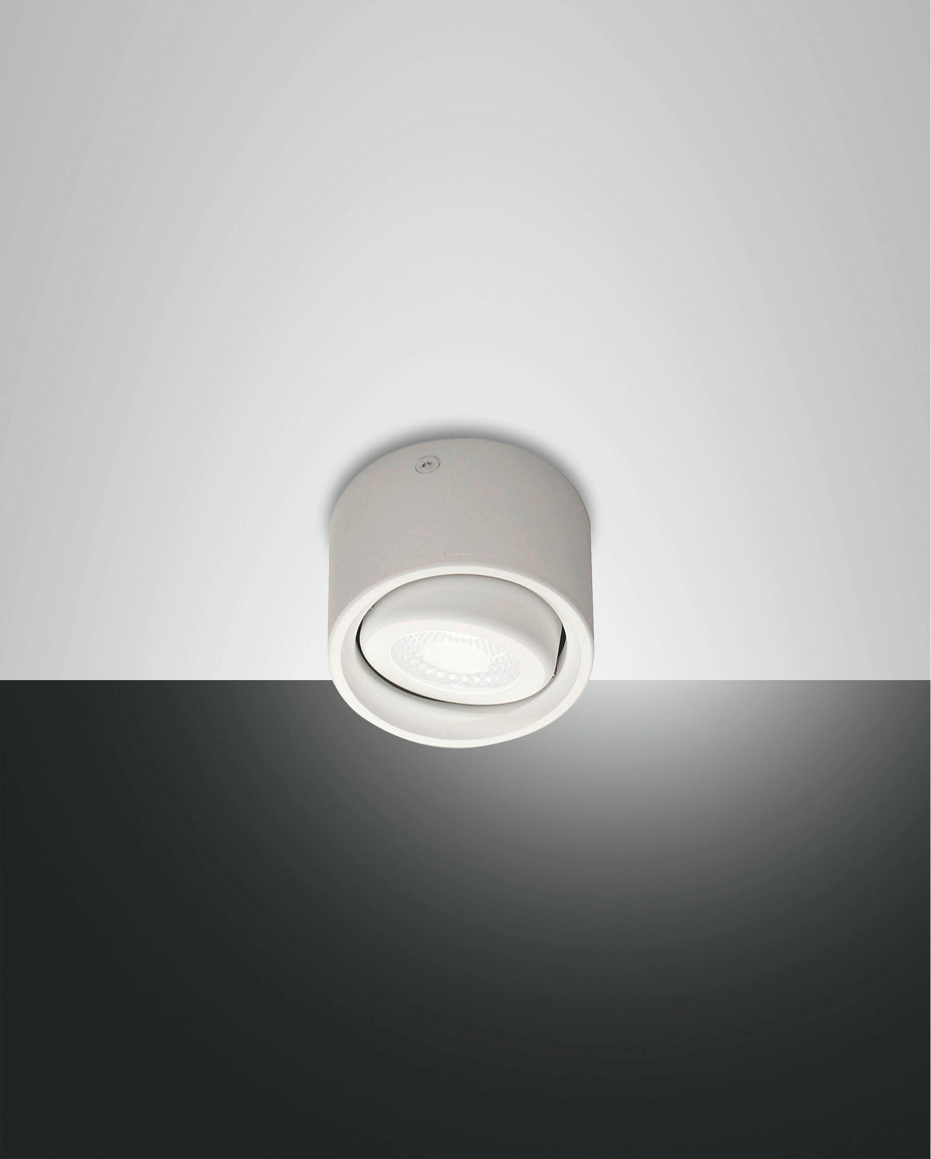 LED-DECKENLEUCHTE Anzio 5/8 cm   - Anthrazit, KONVENTIONELL, Kunststoff/Metall (5/8cm) - Fabas Luce