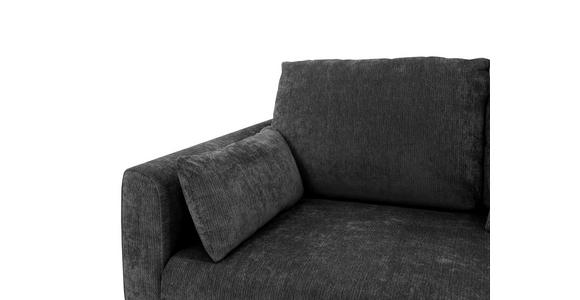 SCHLAFSOFA  in Chenille Schwarz  - Schwarz, KONVENTIONELL, Kunststoff/Textil (161/90/108cm) - Carryhome