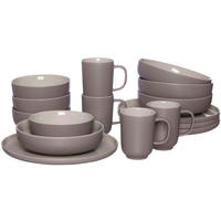 KOMBISERVICE Taupe JASPER 16-teilig 4 Personen  - Taupe, Design, Keramik (41/39/34cm) - Ritzenhoff Breker