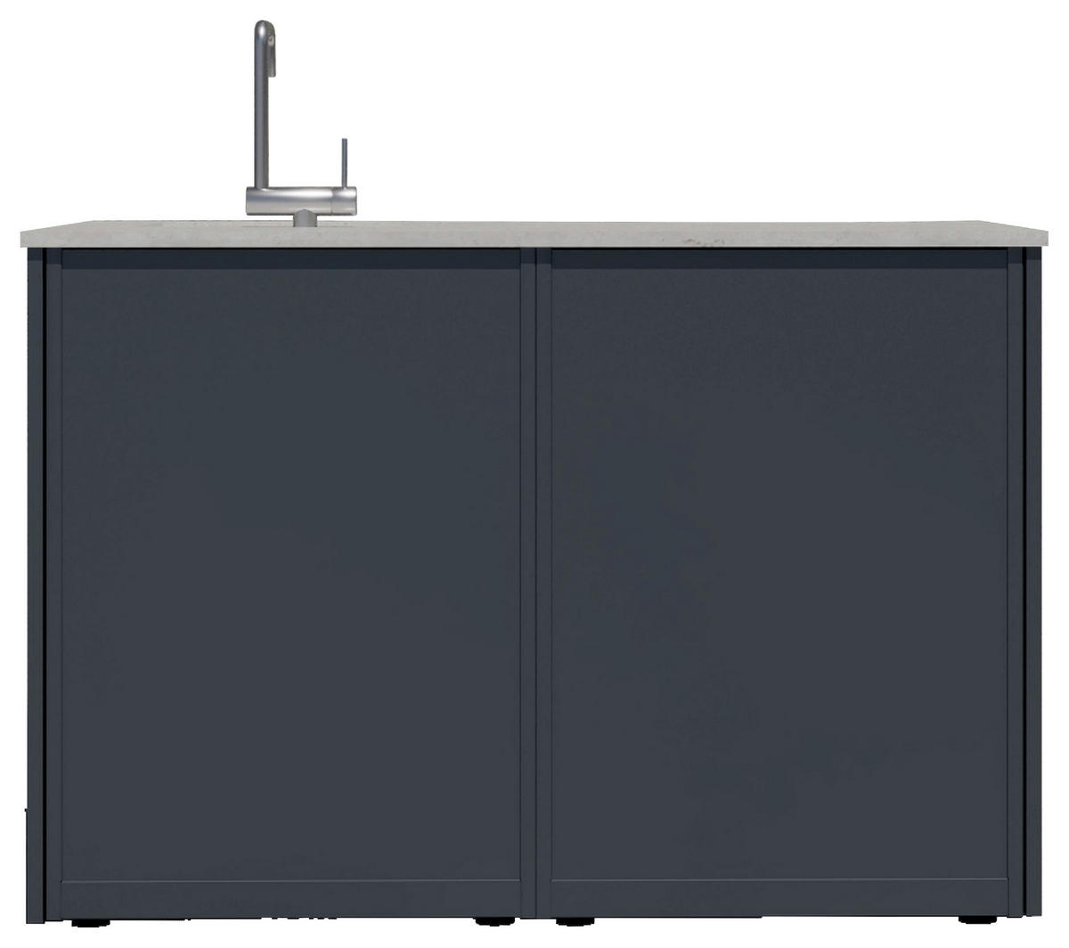 OUTDOORKÜCHE  - Sandfarben/Anthrazit, Basics, Keramik/Metall (134/92,5-98,5/63,3cm) - Dieter Knoll