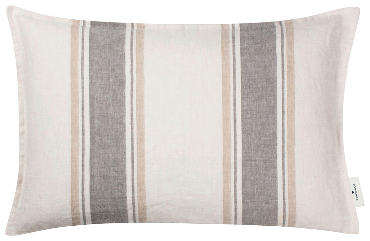KISSENHÜLLE Linen 40/60 cm  - Sandfarben/Beige, Konventionell, Textil (40/60cm) - Tom Tailor