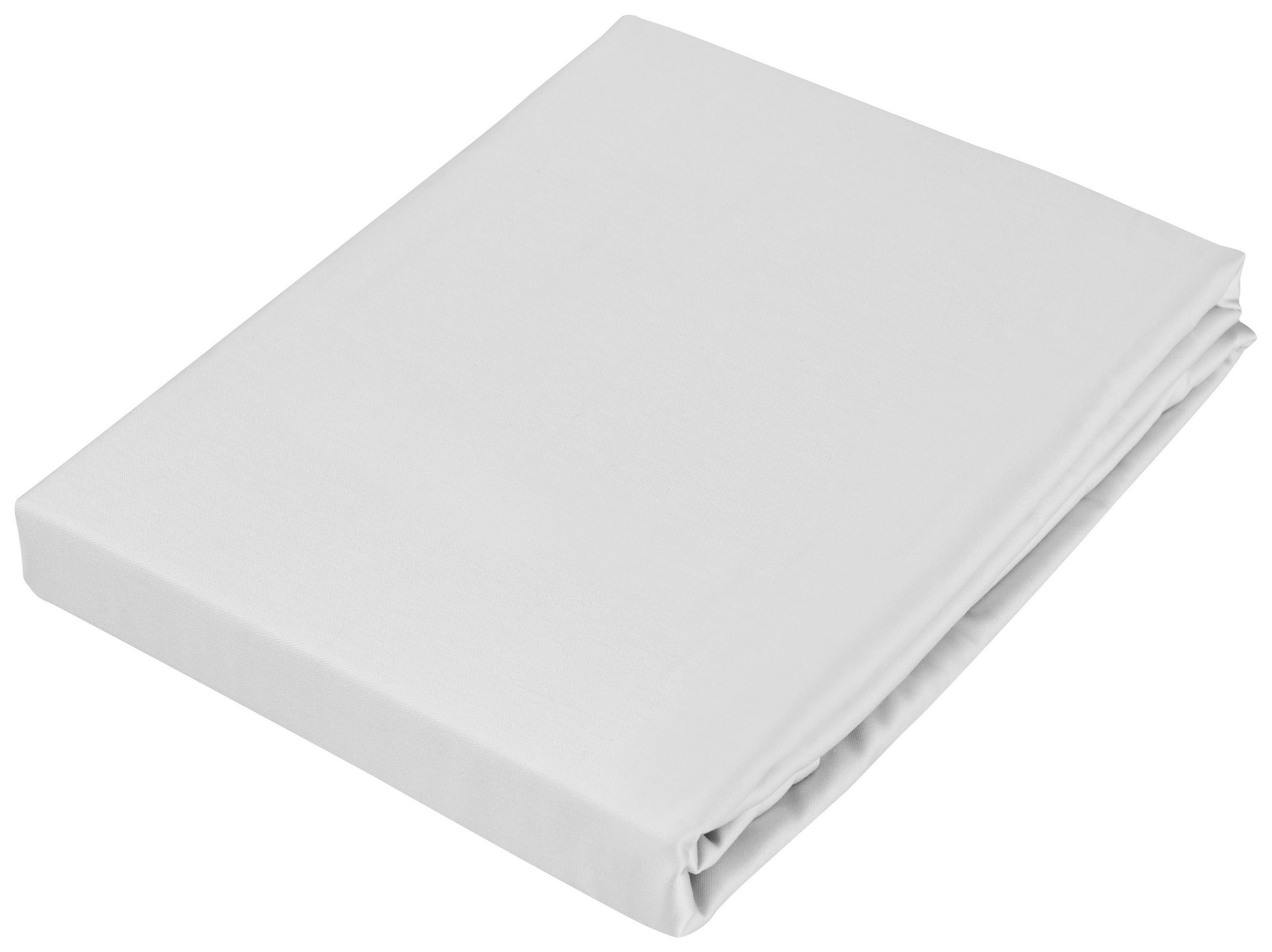 POSTEĽNÁ PLACHTA, satén, strieborná, 180/260 cm - strieborná, Basics, textil (180/260cm) - Novel