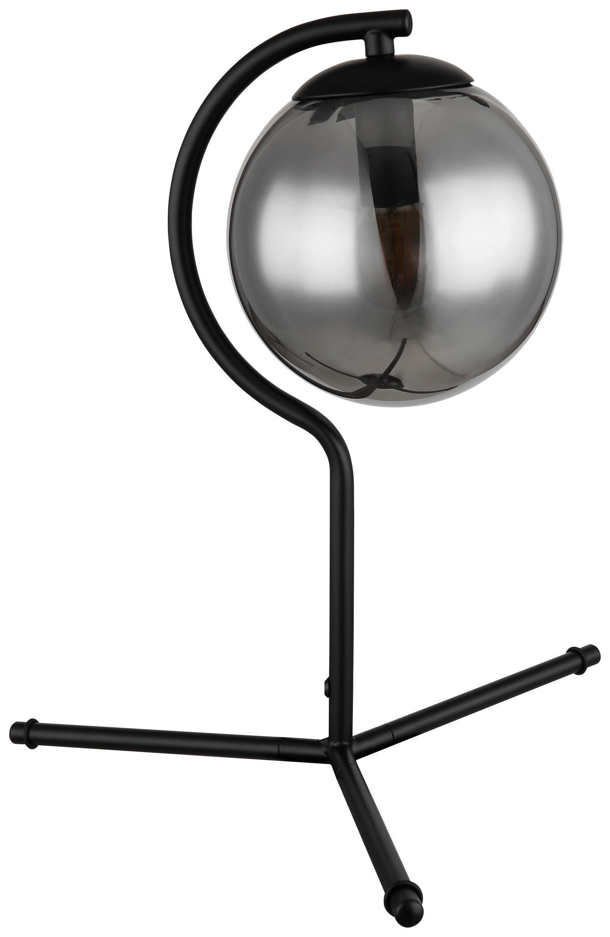 TISCHLEUCHTE - Schwarz, Basics, Glas/Metall (35/35cm) - Globo