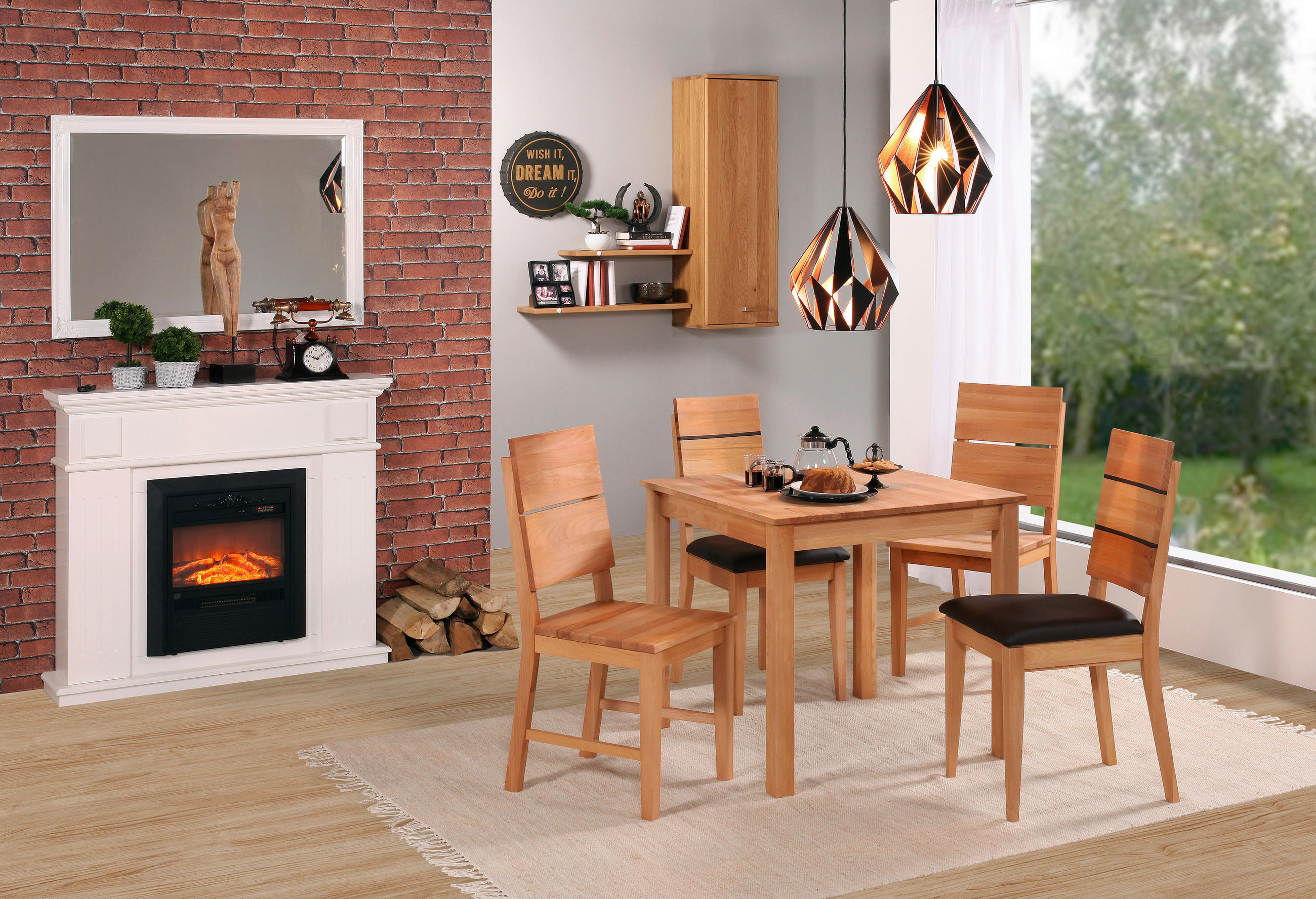 STOL, les barve bukve  - barve bukve, Design, les (42/95/52cm) - Linea Natura