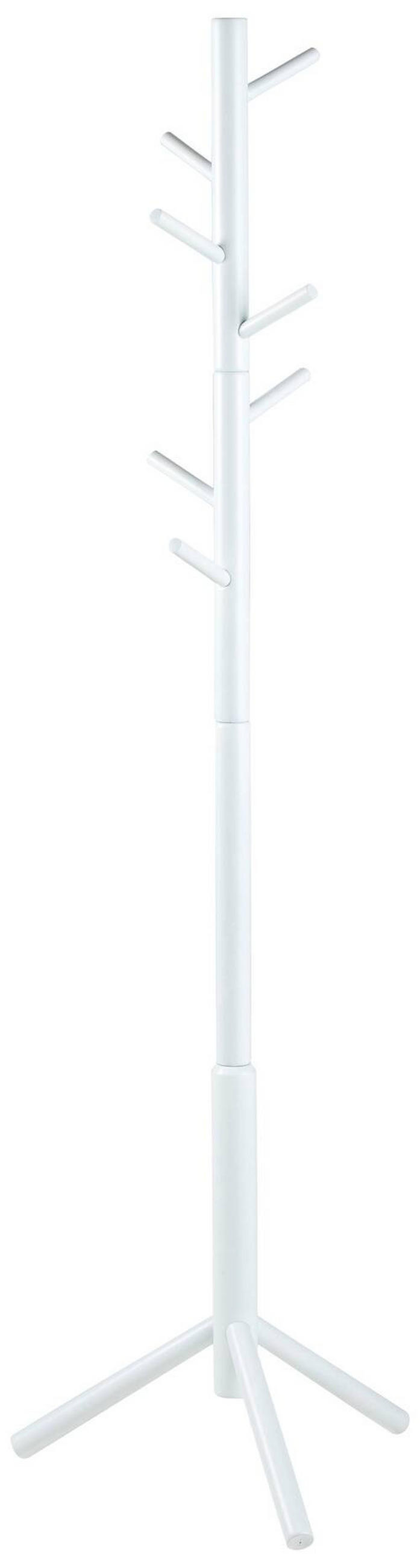 ŠATNÍ STOJAN - bílá, Trend, dřevo (51/176/45cm) - MID.YOU