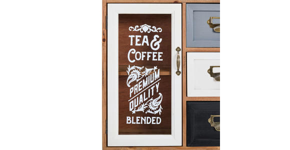 HÄNGEVITRINE  in massiv Tanne Multicolor, Naturfarben  - Goldfarben/Multicolor, LIFESTYLE, Holz/Metall (69,5/43/19cm) - Landscape