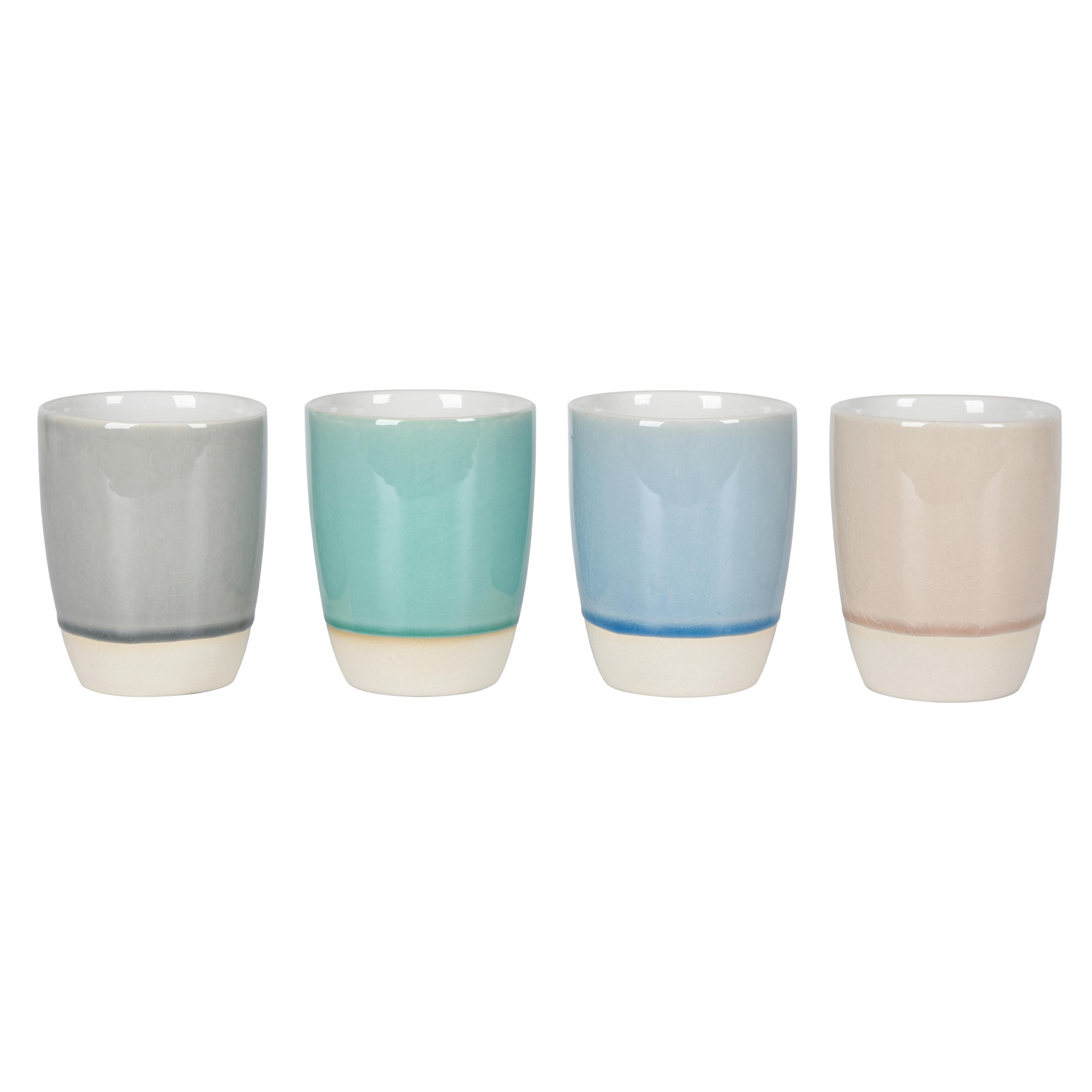 CANĂ PENTRU CAFEA 340 ml  - albastru/bej, Trend, ceramică (8,6/10,5cm) - Landscape