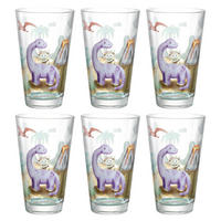 KINDER-GLÄSERSET Bambini Aventura 6-teilig  - Trend, Glas (8/13,20/8cm) - Leonardo