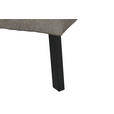 ECKSOFA in Webstoff Greige  205/280 cm  - Greige/Schwarz, Design, Textil/Metall (205/280cm) - Xora
