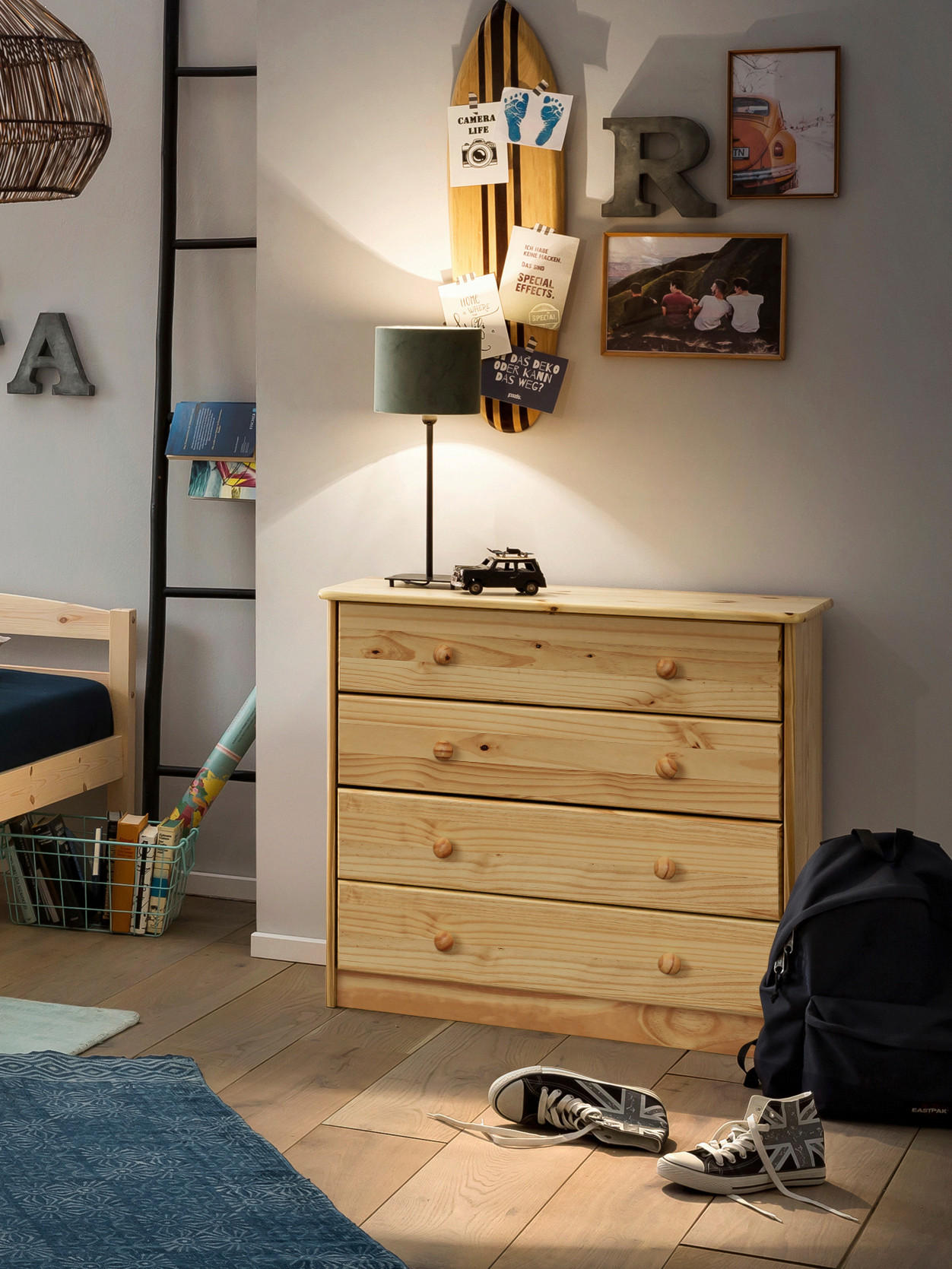 KOMMODE  in 79/75/40 cm  - Naturfarben, Design, Holz (79/75/40cm) - Livetastic