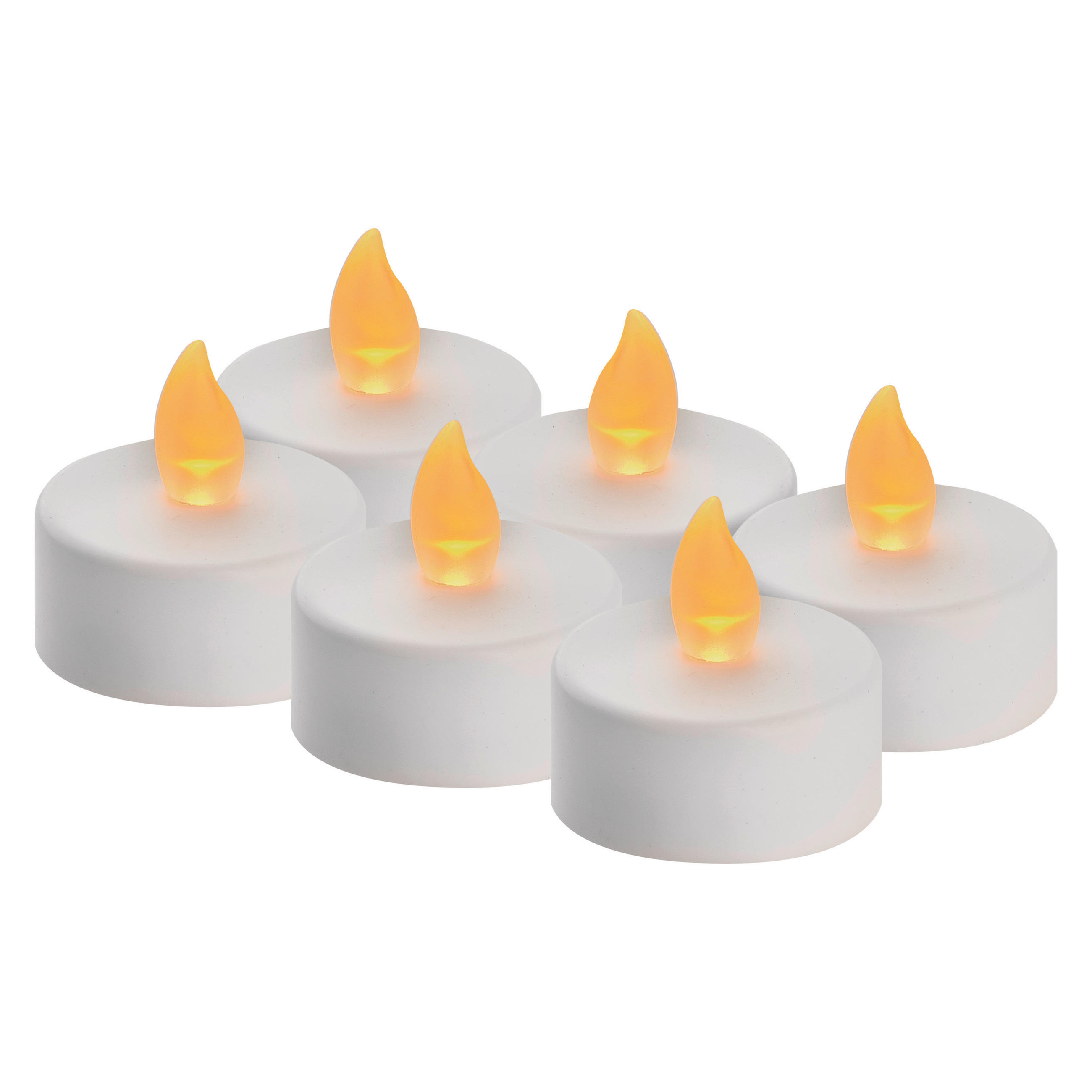 SADA LED SVÍČEK 6dílné plast - bílá, Basics, plast