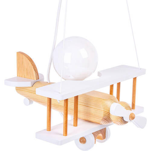 KINDERHÄNGELEUCHTE 29/31/75 cm   - Naturfarben/Weiß, Basics, Holz (29/31/75cm)