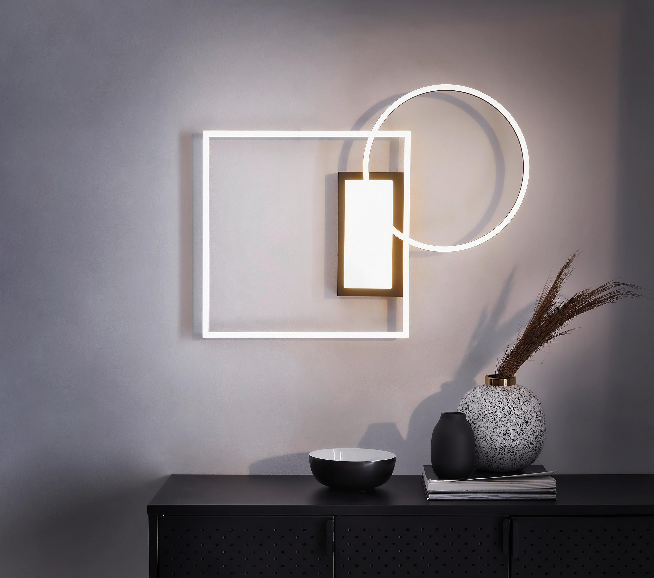 LED SVJETILJKA STROPNA Downey  - crna, Design, metal (64,5/9,0/86,5cm)
