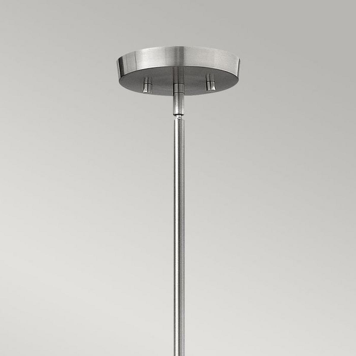 ZÁVĚSNÉ SVÍTIDLO, 30.5/48.7 cm  - barvy niklu, Konvenční, kov/textil (30.5/48.7cm) - Elstead Lighting