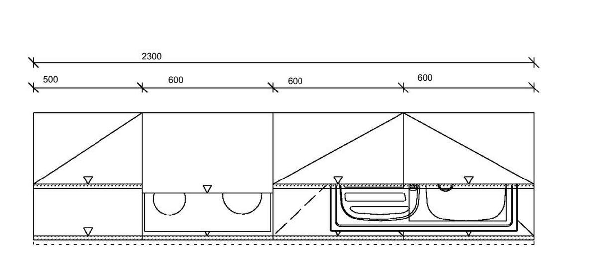 KÜCHENBLOCK 230 cm   in Graphitfarben, Hellgrau  - Dunkelgrau/Hellgrau, MODERN, Holzwerkstoff/Metall (230cm) - Xora