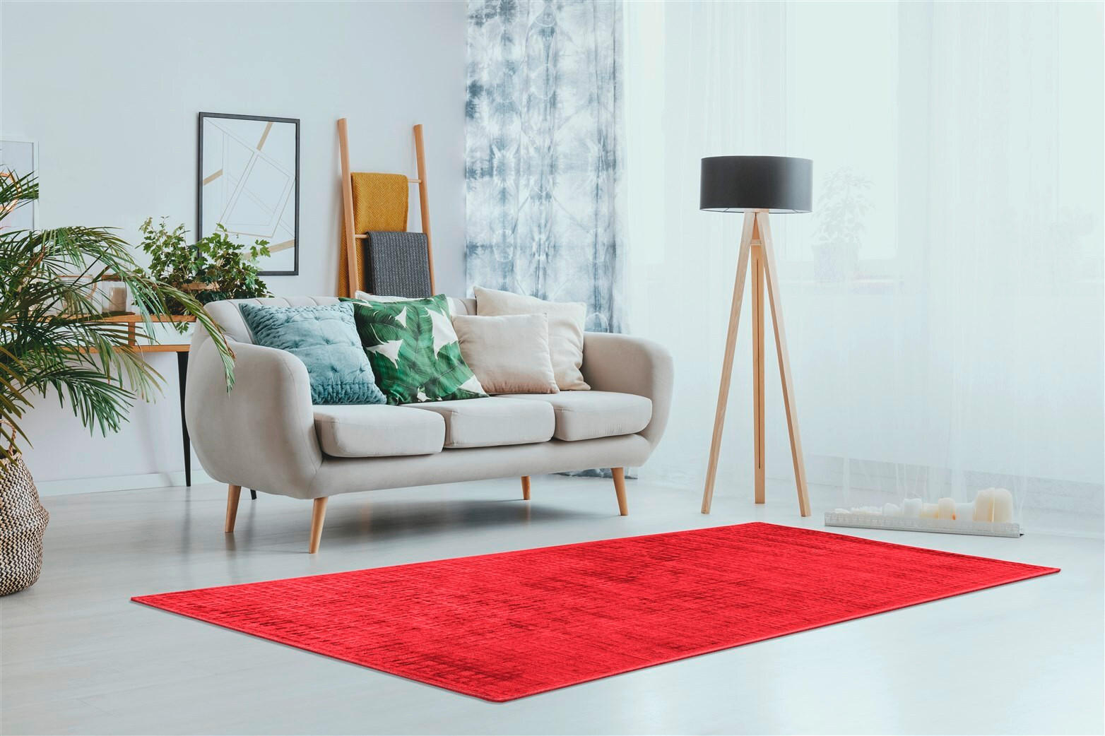 WEBTEPPICH 200/290 cm Karma Rot  - Rot, Basics, Textil (200/290cm) - Novel