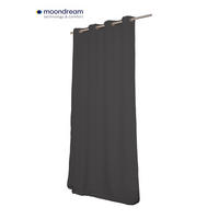 LÄRMSCHUTZVORHANG black-out (lichtundurchlässig) 145/260 cm   - Grau, Basics, Textil/Metall (145/260cm)