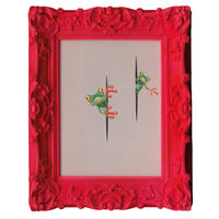 KUNSTDRUCK 44/54 cm  - Rot/Schwarz, Trend, Papier/Kunststoff (44/54cm) - Monee