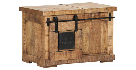 KOMMODE  in 75/50/45 cm  - Schwarz/Naturfarben, KONVENTIONELL, Holz/Metall (75/50/45cm) - Landscape