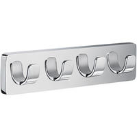 HAKENLEISTE  in Chromfarben  - Chromfarben, Basics, Metall (24,8/5/4cm)