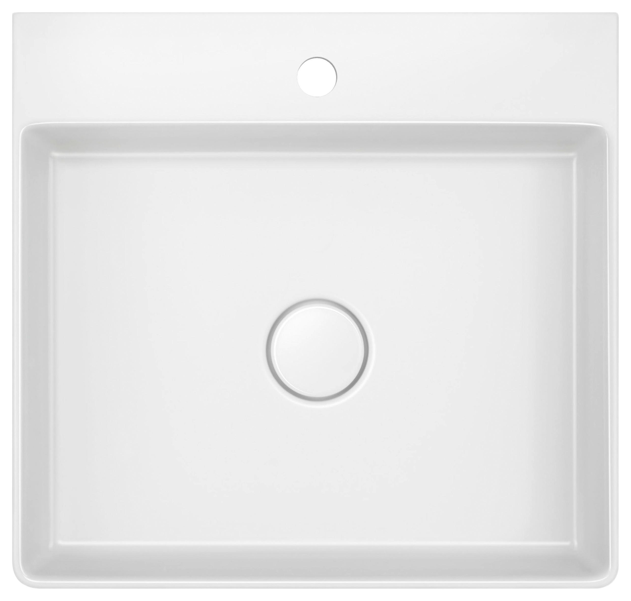Systemceram Waschbecken Sanara 50 Weiß Hochglanz 50x11x47.3 cm