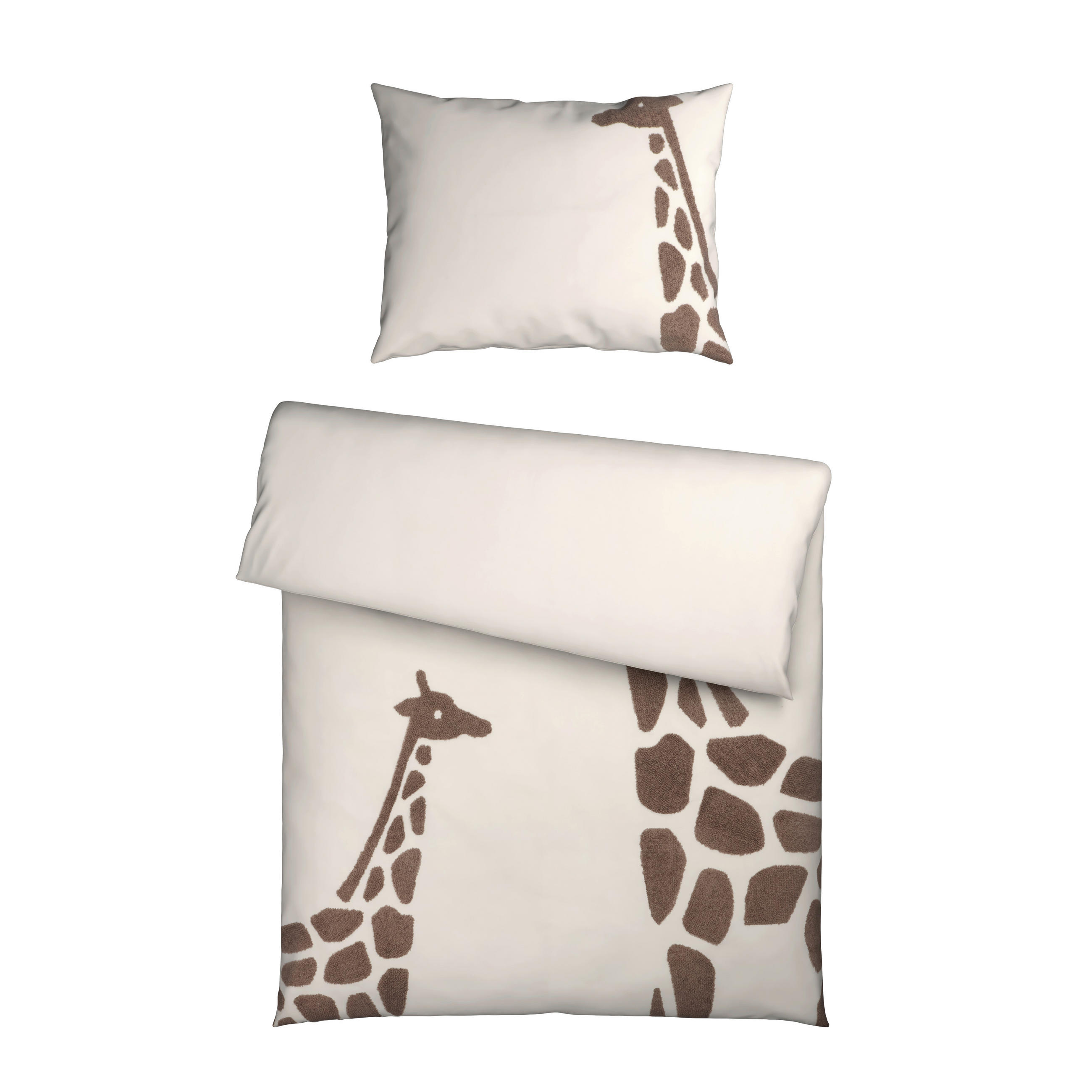 BABYBETTWÄSCHESET Webstoff 100/135 cm  - Braun, Trend, Textil (100/135cm) - Patinio