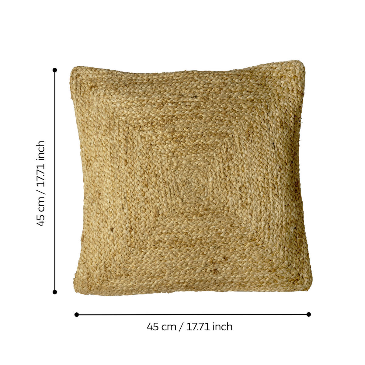 ZIERKISSEN  45/45 cm   - Naturfarben, Basics, Textil (45/45cm) - Eglo