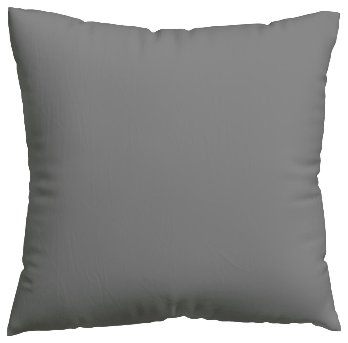 KISSENHÜLLE KNITTED JERSEY 40/40 cm  - Grau, Basics, Textil (40/40cm) - Schlafgut