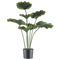 KUNSTPFLANZE Palme 100 cm  - Schwarz/Grün, Design, Kunststoff (100cm) - P & B