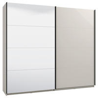 ŠAT. SKRIŇA S POSUV. DVERAMI, kašmírová, 245/217,5/62 cm - čierna/kašmírová, Konventionell, kov/kompozitné drevo (245/217,5/62cm) - Xora