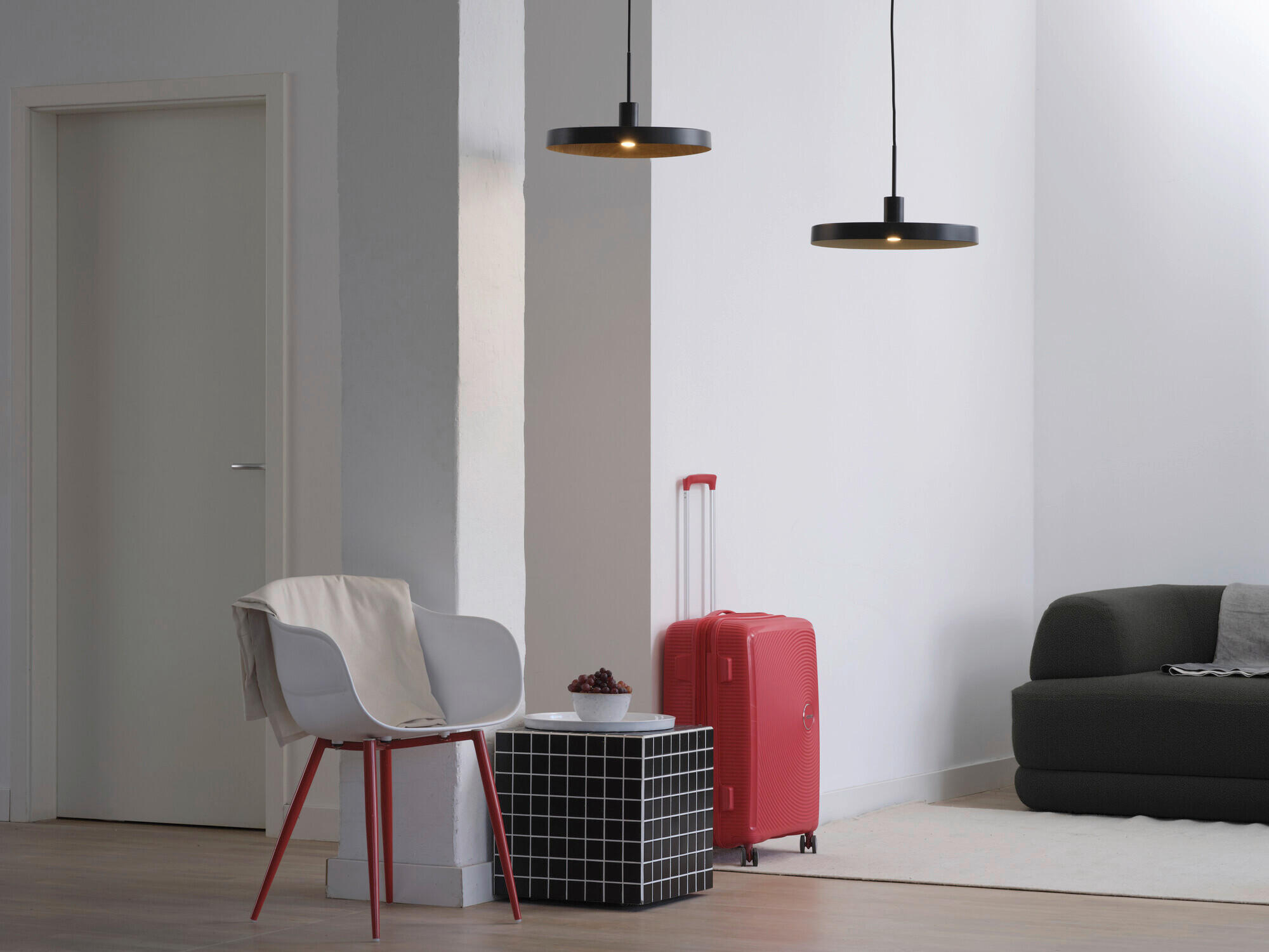 HÄNGELEUCHTE 40/127 cm  - Schwarz/Naturfarben, Basics, Metall (40/127cm) - Osram