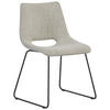 STUHL - Beige/Schwarz, Design, Textil/Metall (48/79/56cm) - Stylife