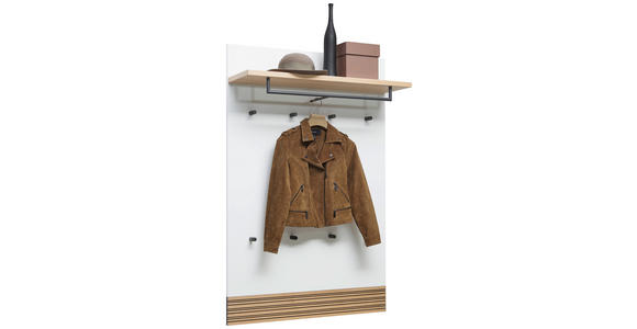 GARDEROBENPANEEL  in 92/140/28 cm  - Eichefarben/Anthrazit, Design, Holz/Holzwerkstoff (92/140/28cm) - Dieter Knoll