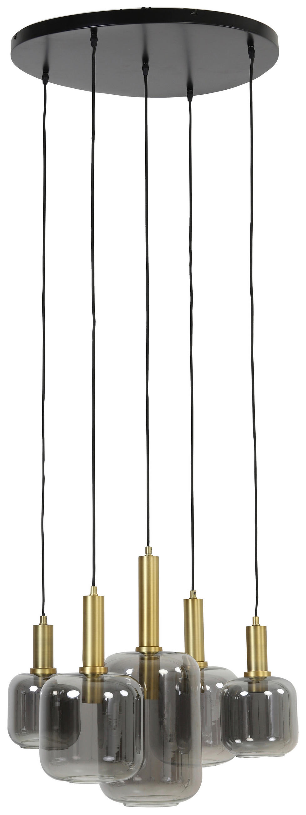 HÄNGELEUCHTE 66/80 cm   - Bronzefarben, Design, Glas (66/80cm) - Light & Living
