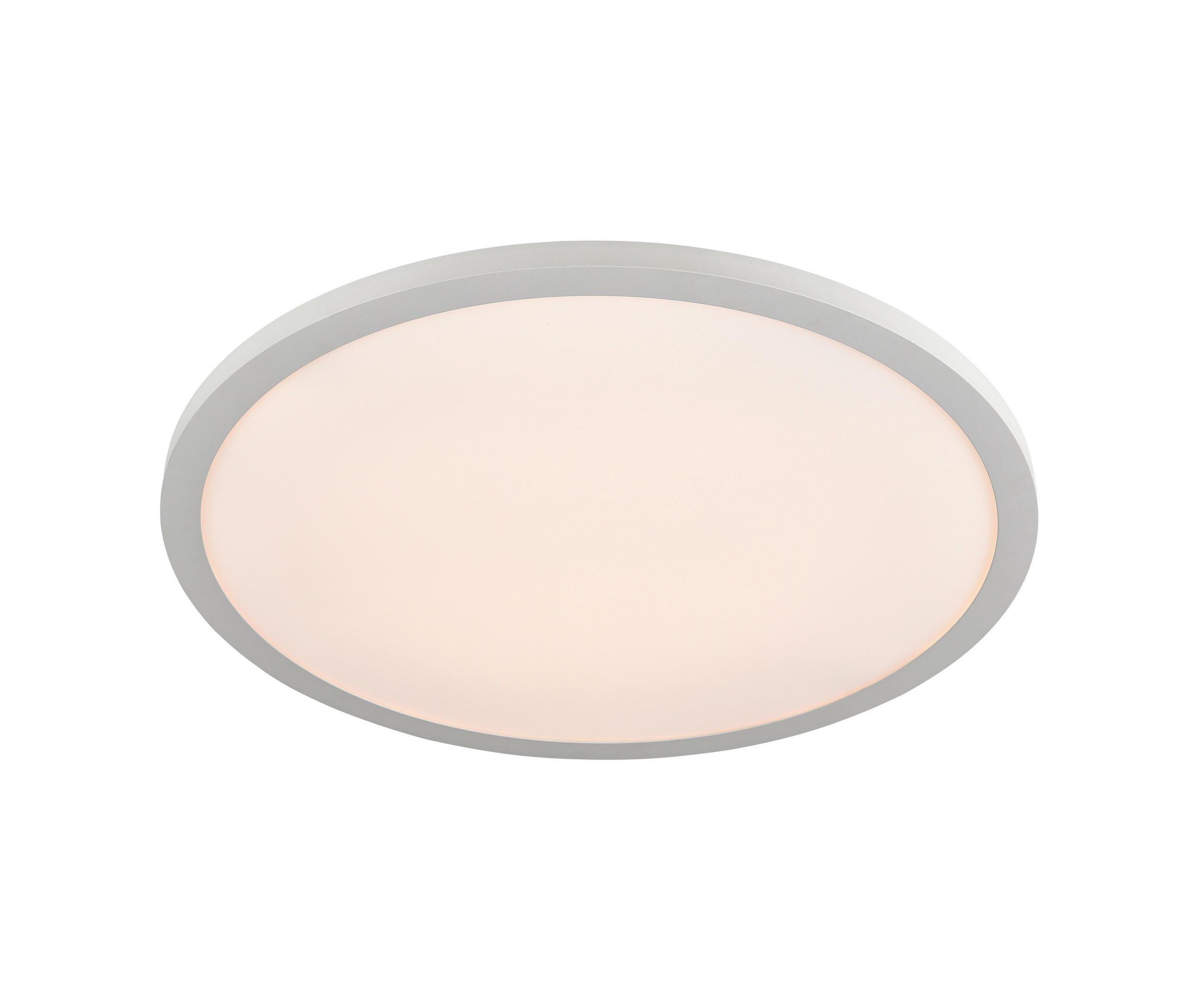 LED PLAFONJERA - bela, Lajfstajl, metal/plastika (50/5,5cm) - Novel