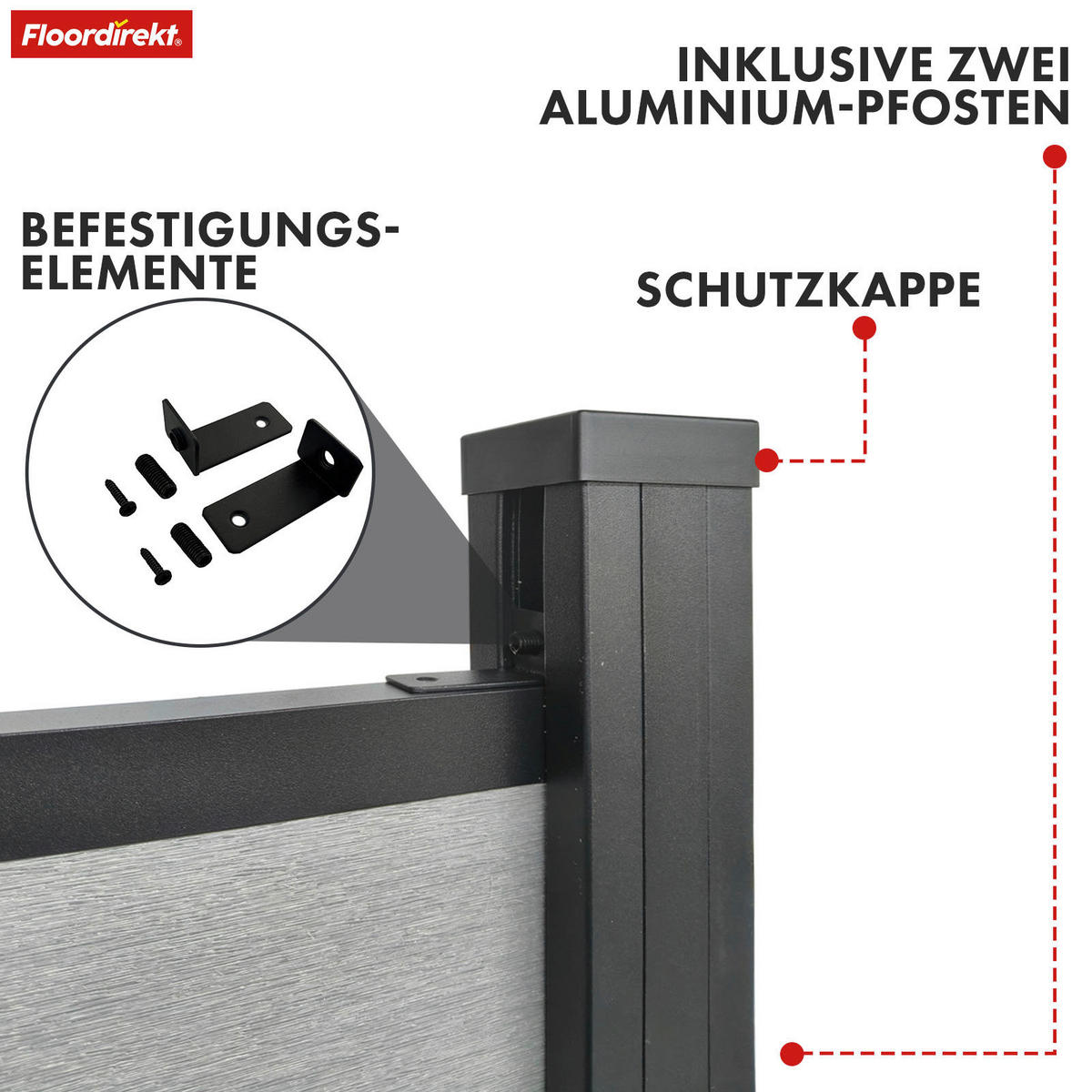 SICHTSCHUTZ - Basics (180/180cm) - Floordirekt