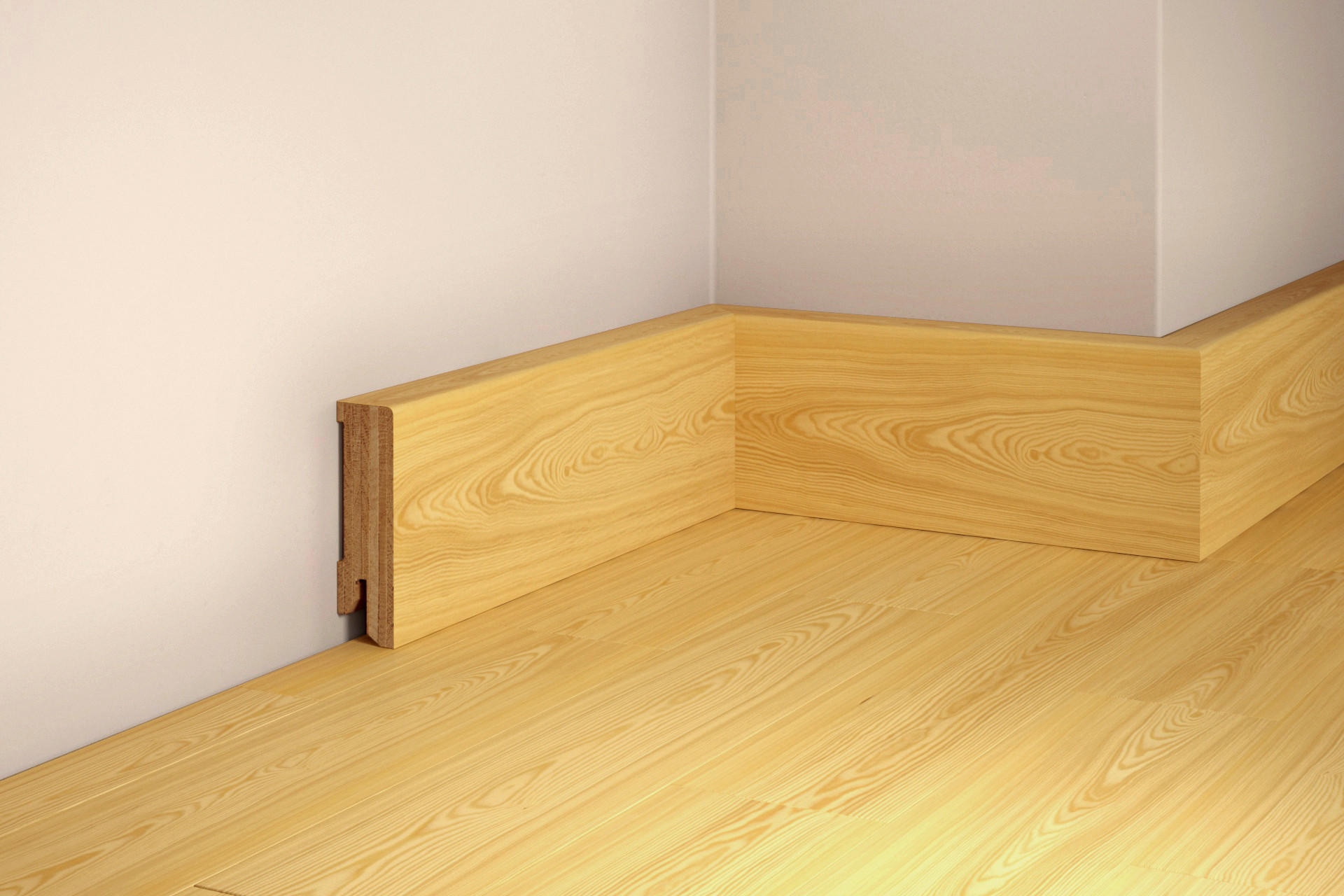 SOCKELLEISTE, Lärche Natur  - Basics, Holz (220/5/1,7cm) - Tilo