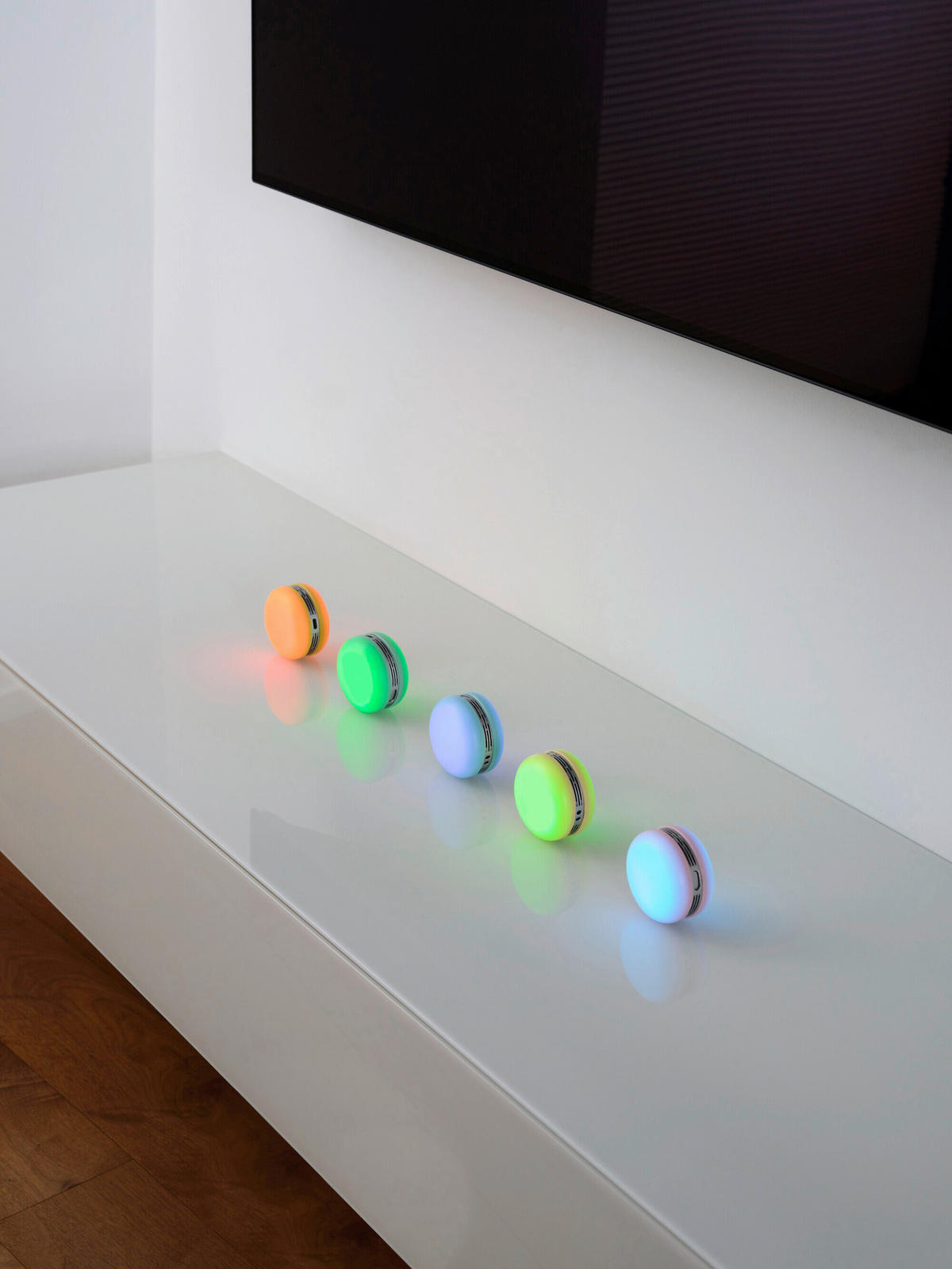 STIMMUNGSLEUCHTER Macaron 6,6/4 cm  - Rosa, Design, Kunststoff (6,6/4cm) - Osram