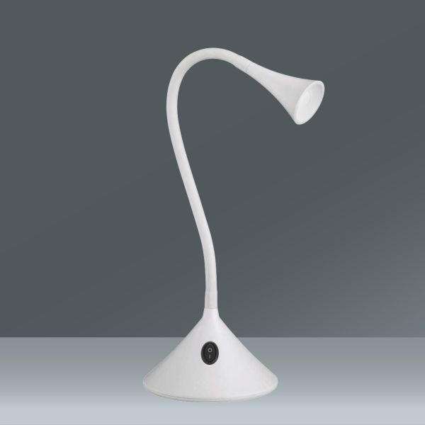 SKRIVBORDSLAMPA 13,5/31,8 cm   - vit, Klassisk, plast (13,5/31,8cm)