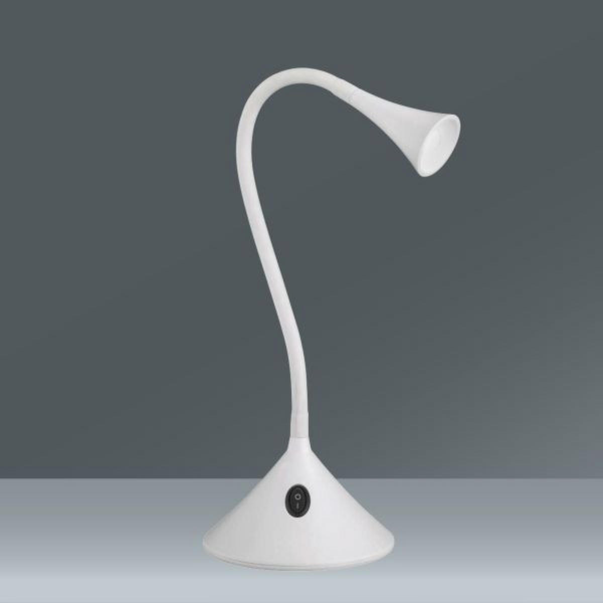 SCHREIBTISCHLEUCHTE - Weiss, Konventionell, Kunststoff (13,5/31,8cm)