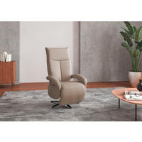 SESSEL in Flachgewebe Taupe  - Taupe/Schwarz, Konventionell, Textil/Metall (74/112/82cm) - Sit & More
