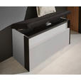 GARDEROBE 5-teilig  in 266/200/38 cm  - Beige/Schwarz, KONVENTIONELL, Glas/Holzwerkstoff (266/200/38cm) - Voleo