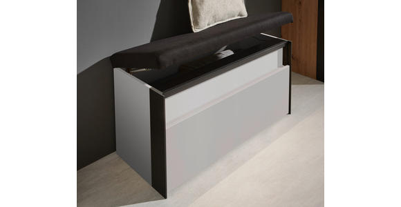 GARDEROBE 5-teilig in 266/200/38 cm - Beige/Schwarz, KONVENTIONELL, Glas/Holzwerkstoff (266/200/38cm) - Voleo