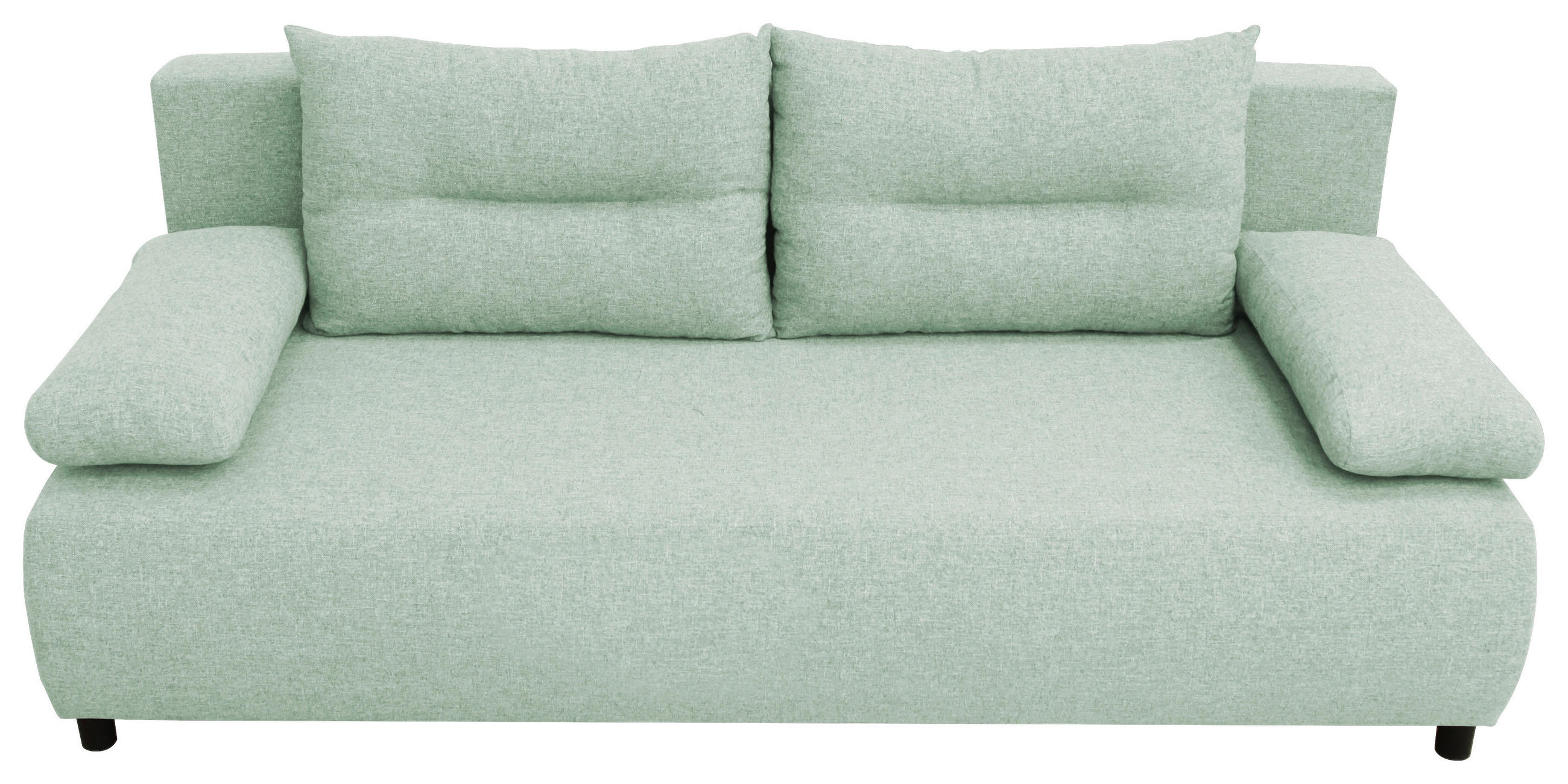 ROZKLÁDACÍ POHOVKA, textil, mátově zelená - černá/mátově zelená, Design, textil/plast (192/73/86cm) - MID.YOU